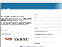 Tablet Screenshot of clubeyaesu.germanolopes.com